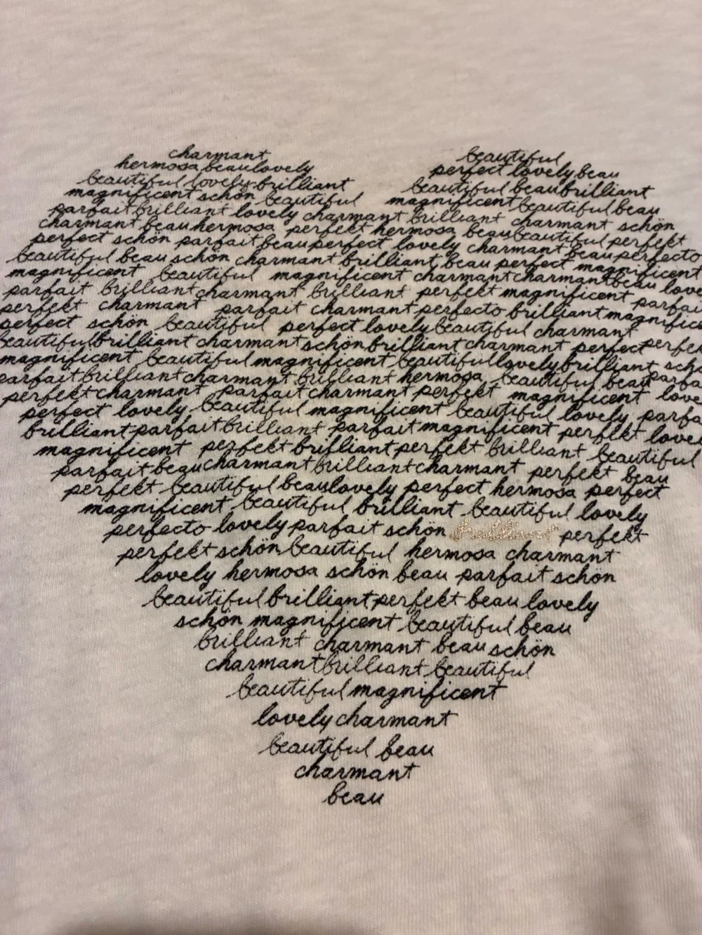 J. Crew Cream Short Sleeve Graphic Tee